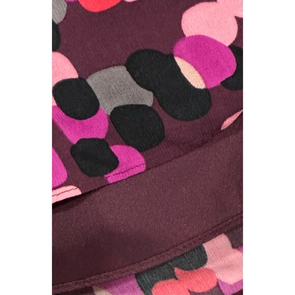 Boden Selina Polka Dot Dress Wine & Pink Multi Color Size 6L (076) - Picture 4 of 12